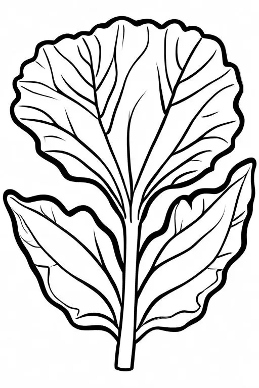 Radicchio Coloring Page 4 for Kids