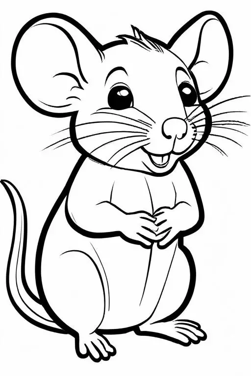 Rat Coloring Page 5 for Kids