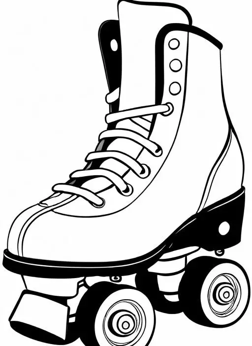 Roller Coloring Page 1 for Kids