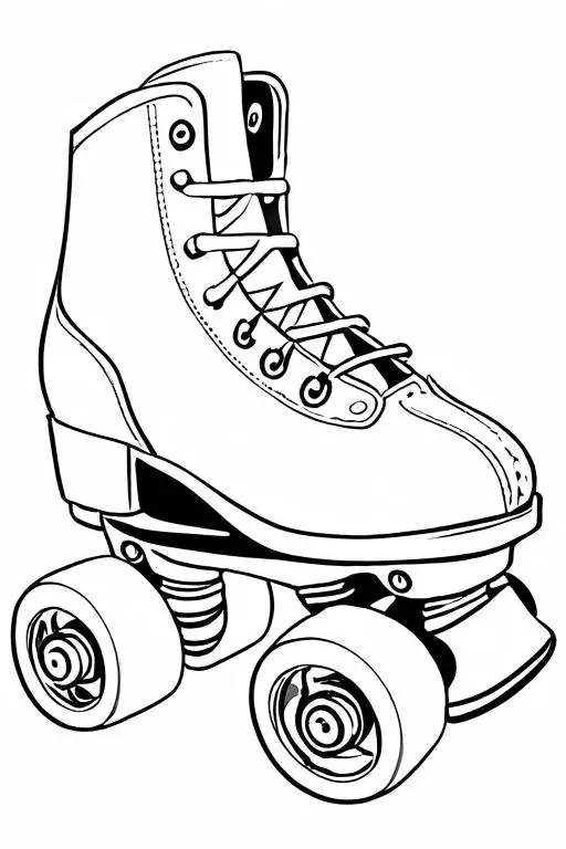 Roller Coloring Page 10 for Kids