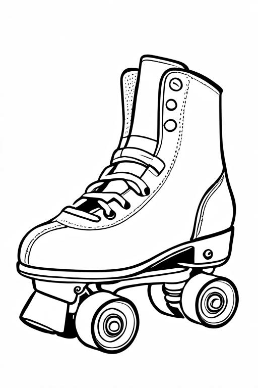 Roller Coloring Page 12 for Kids