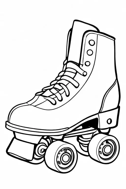 Roller Coloring Page 14 for Kids