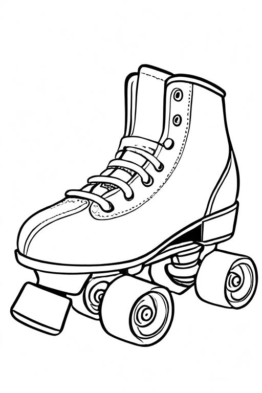 Roller Coloring Page 16 for Kids