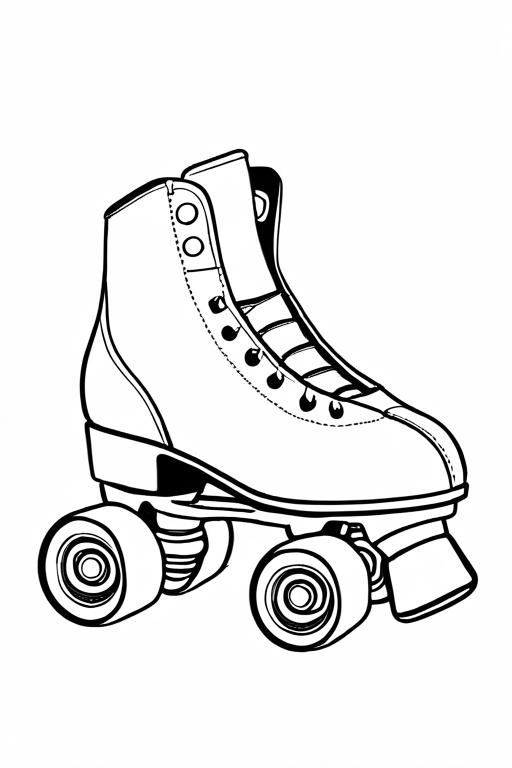 Roller Coloring Page 17 for Kids