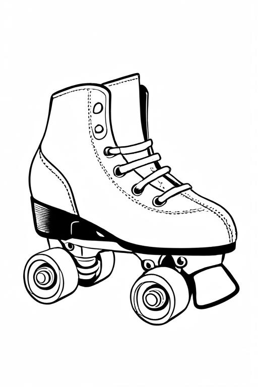 Roller Coloring Page 18 for Kids