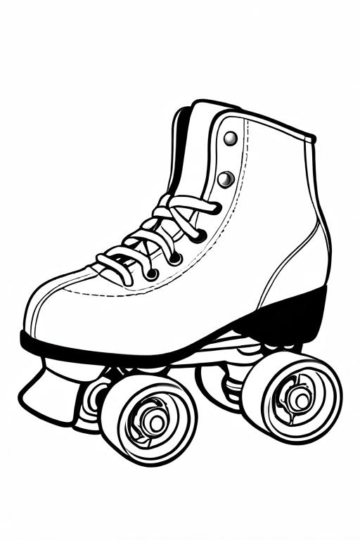 Roller Coloring Page 19 for Kids