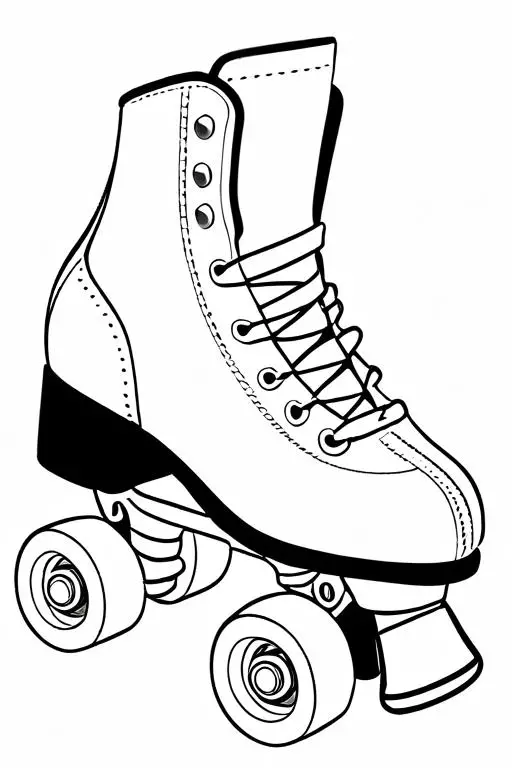 Roller Coloring Page 3 for Kids