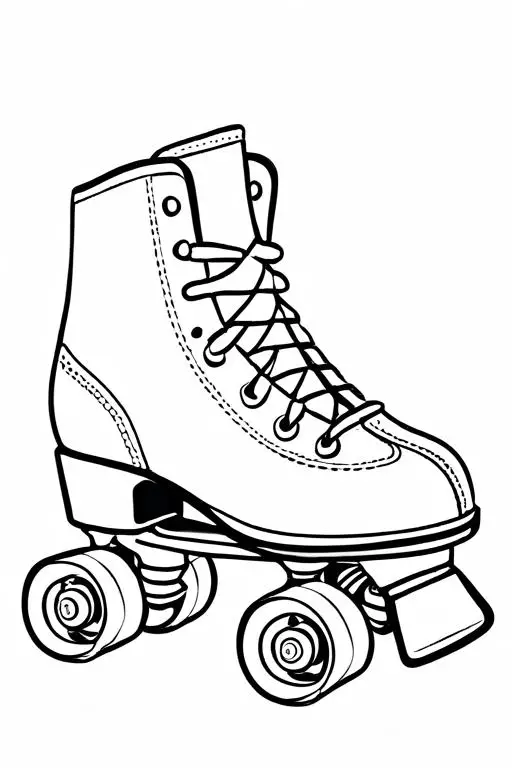 Roller Coloring Page 7 for Kids