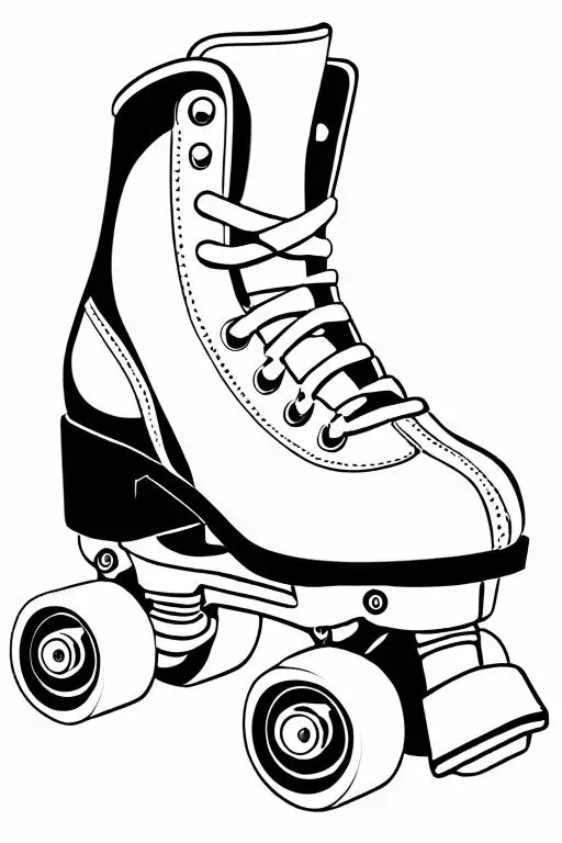 Roller Coloring Page 8 for Kids