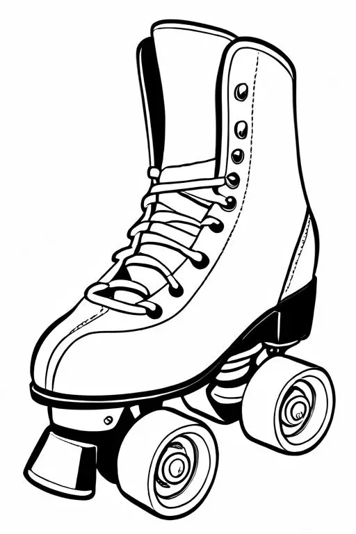 Roller Coloring Page 9 for Kids