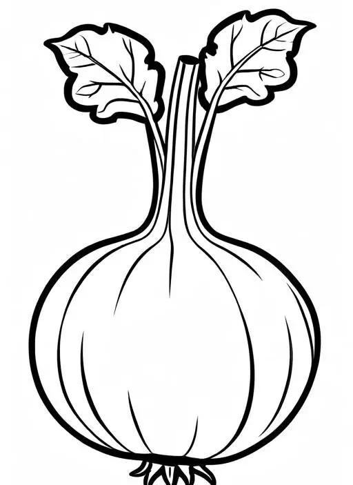 Rutabaga Coloring Page 1 for Kids