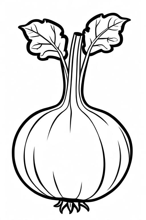 Rutabaga Coloring Page 1 for Kids