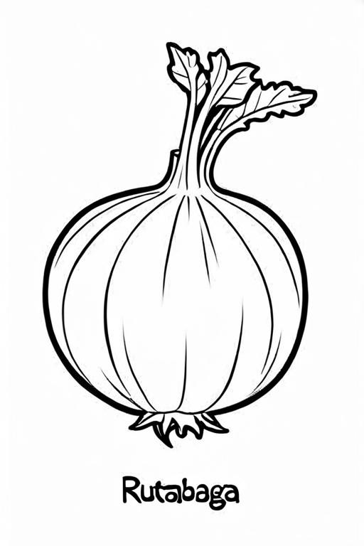 Rutabaga Coloring Page 13 for Kids