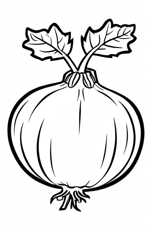 Rutabaga Coloring Page 2 for Kids