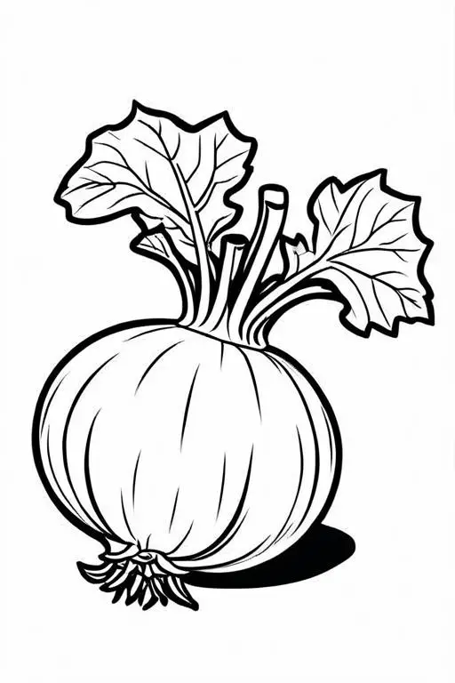 Rutabaga Coloring Page 20 for Kids