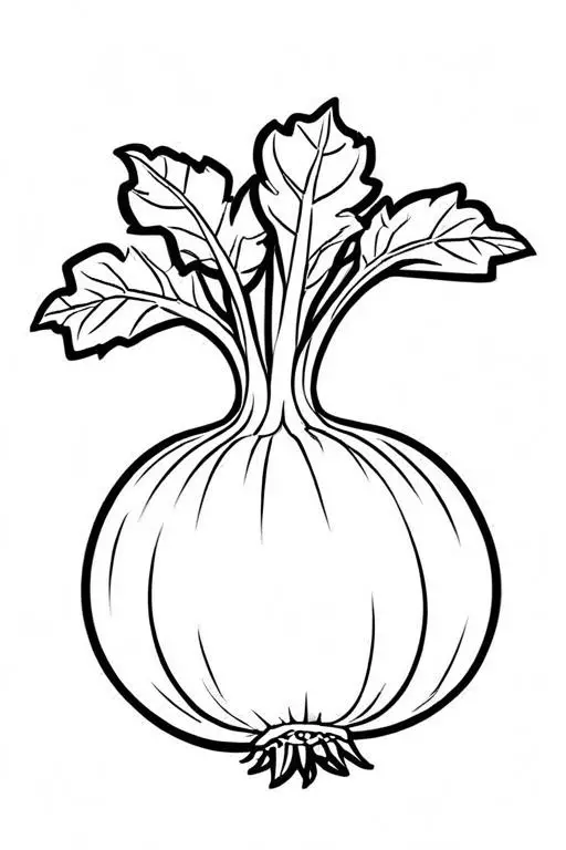 Rutabaga Coloring Page 5 for Kids