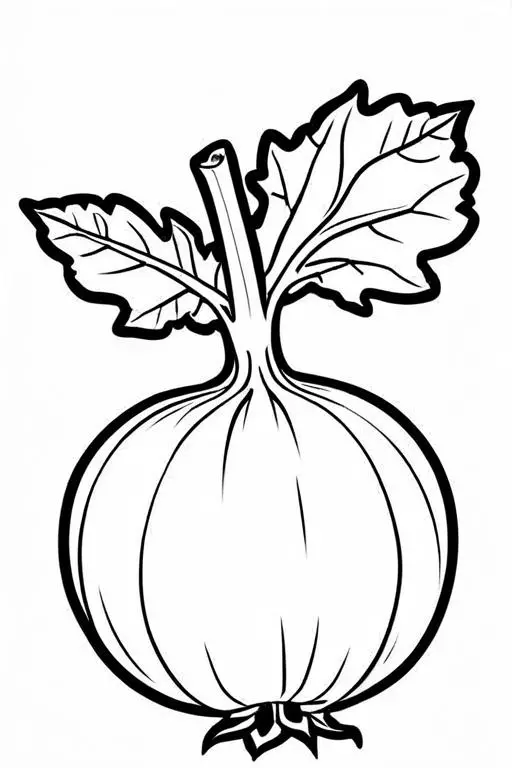 Rutabaga Coloring Page 6 for Kids