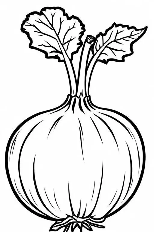 Rutabaga Coloring Page 7 for Kids