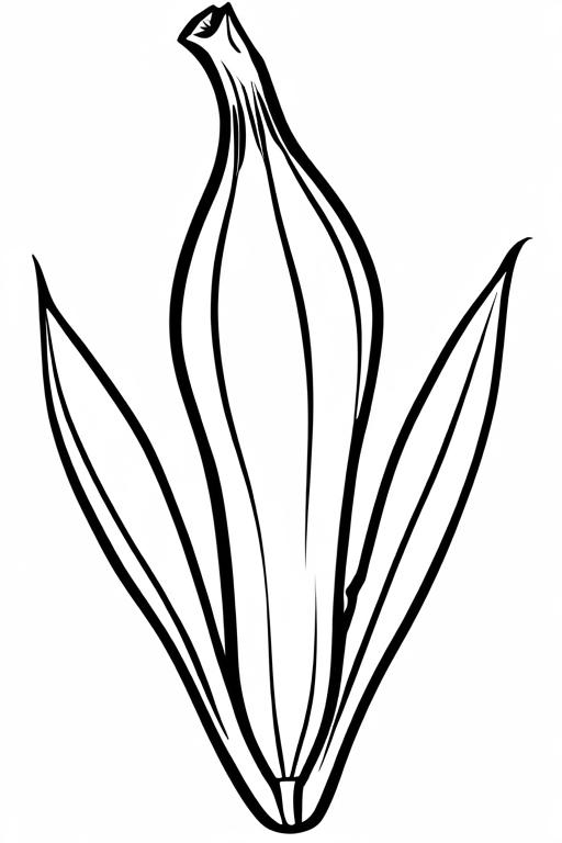 Scallion Coloring Page 22 for Kids