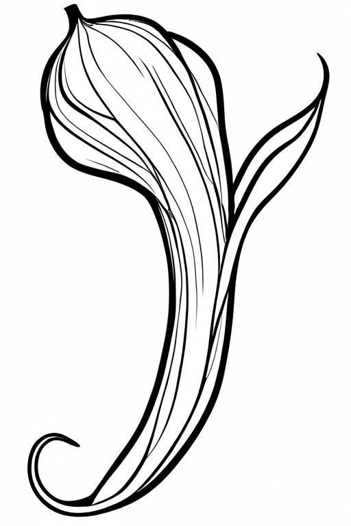 Scallion Coloring Page 39 for Kids