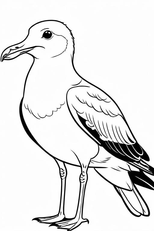 Seagull Coloring Page 15 for Kids