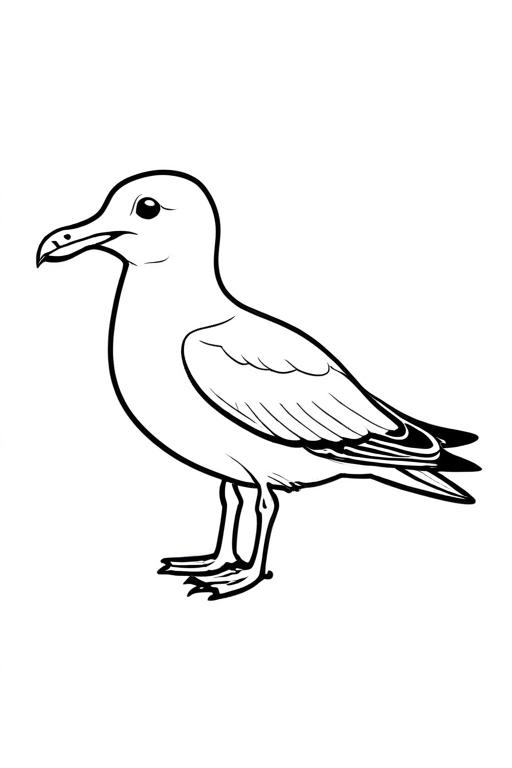 Seagull Coloring Page 17 for Kids