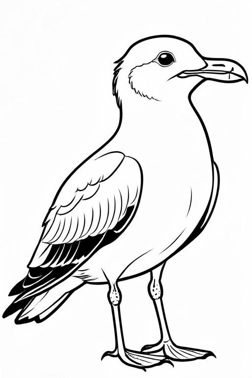 Seagull Coloring Page 20 for Kids