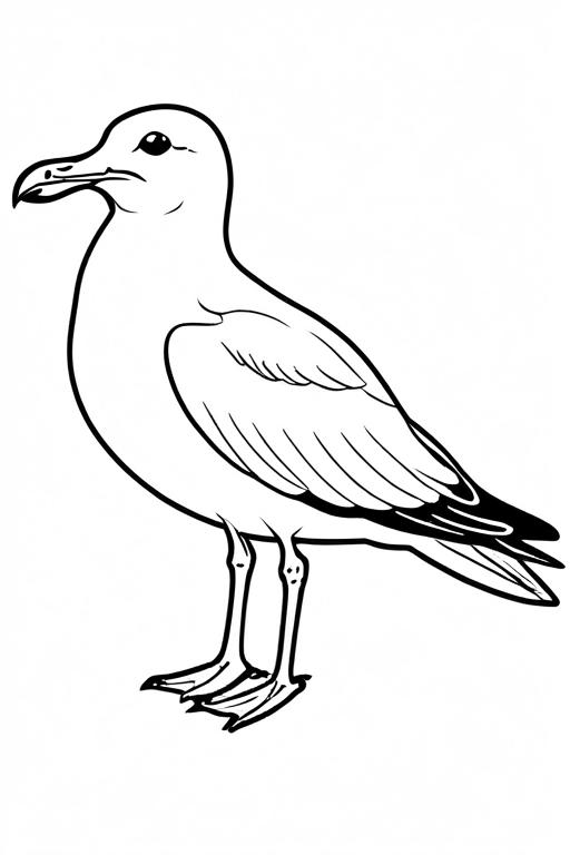 Seagull Coloring Page 26 for Kids