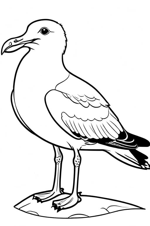 Seagull Coloring Page 37 for Kids