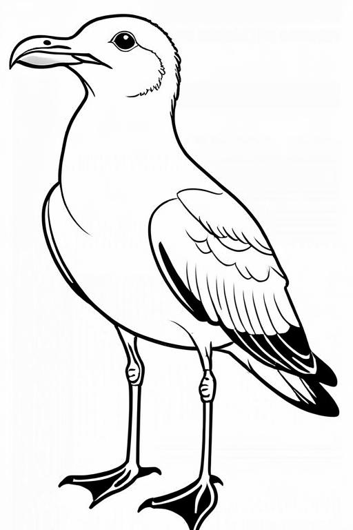 Seagull Coloring Page 38 for Kids