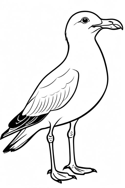 Seagull Coloring Page 39 for Kids