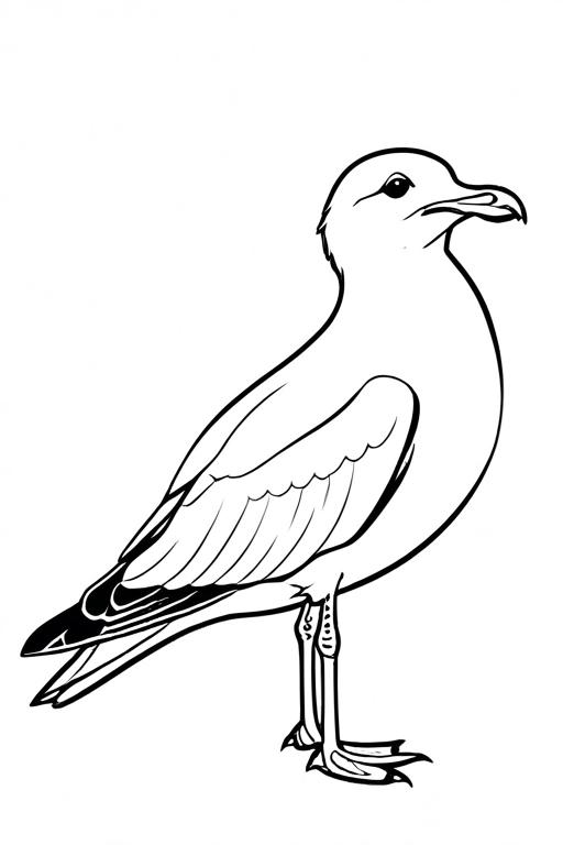 Seagull Coloring Page 40 for Kids