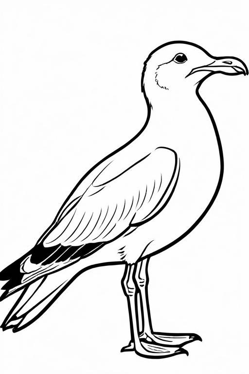 Seagull Coloring Page 41 for Kids