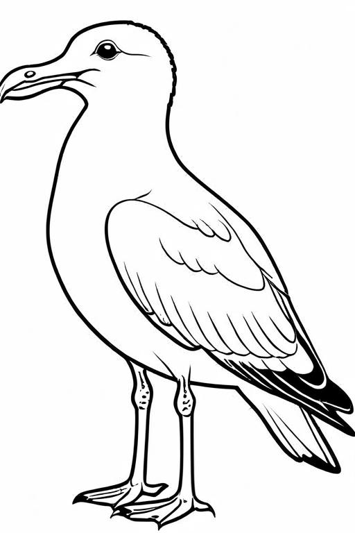 Seagull Coloring Page 49 for Kids