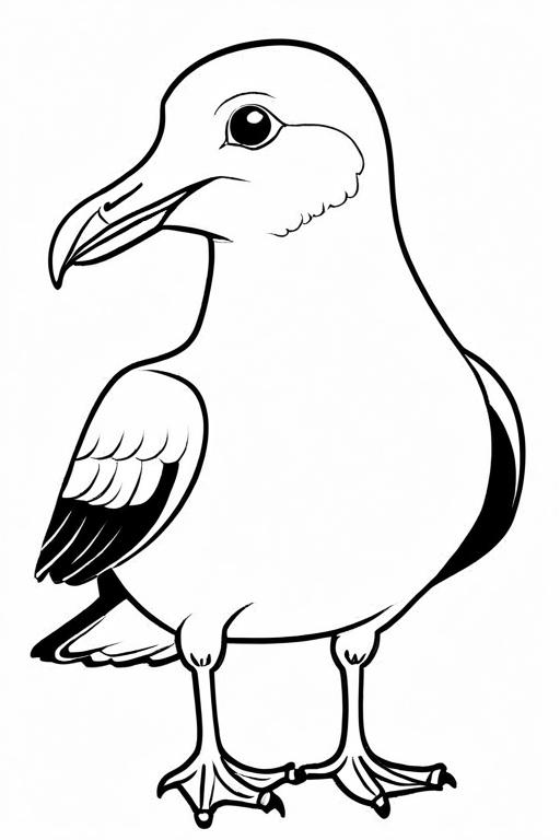 Seagull Coloring Page 8 for Kids