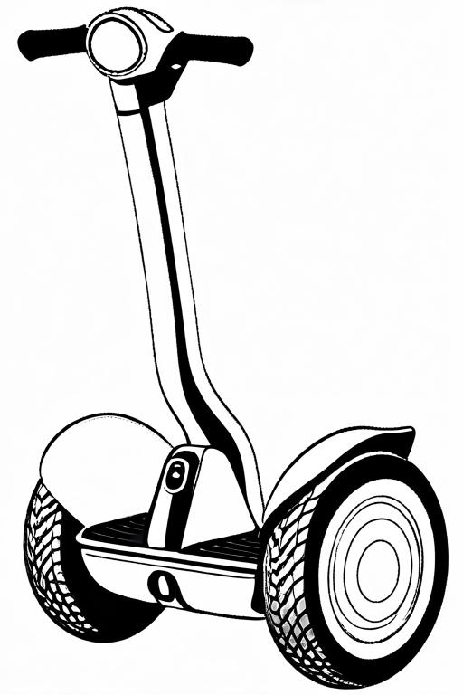 Segway Coloring Page 12 for Kids