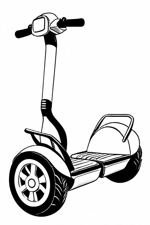 Segway Coloring Page 14 for Kids