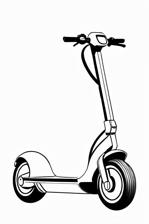 Segway Coloring Page 16 for Kids