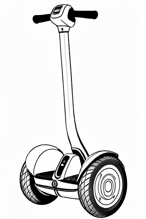 Segway Coloring Page 18 for Kids