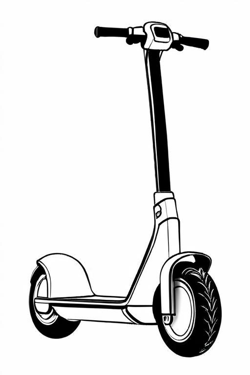 Segway Coloring Page 19 for Kids