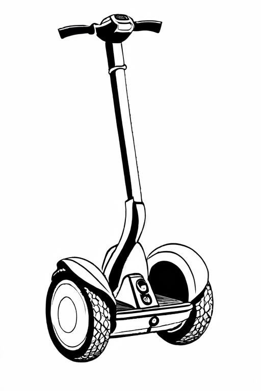 Segway Coloring Page 3 for Kids