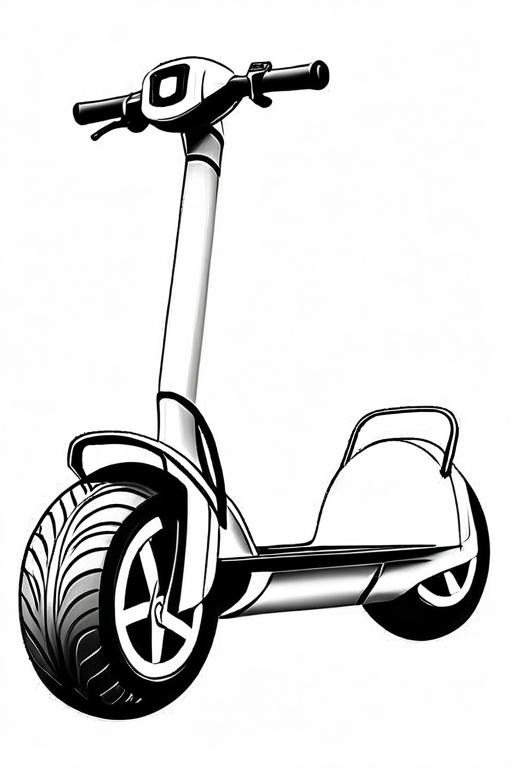 Segway Coloring Page 7 for Kids