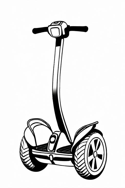 Segway Coloring Page 8 for Kids