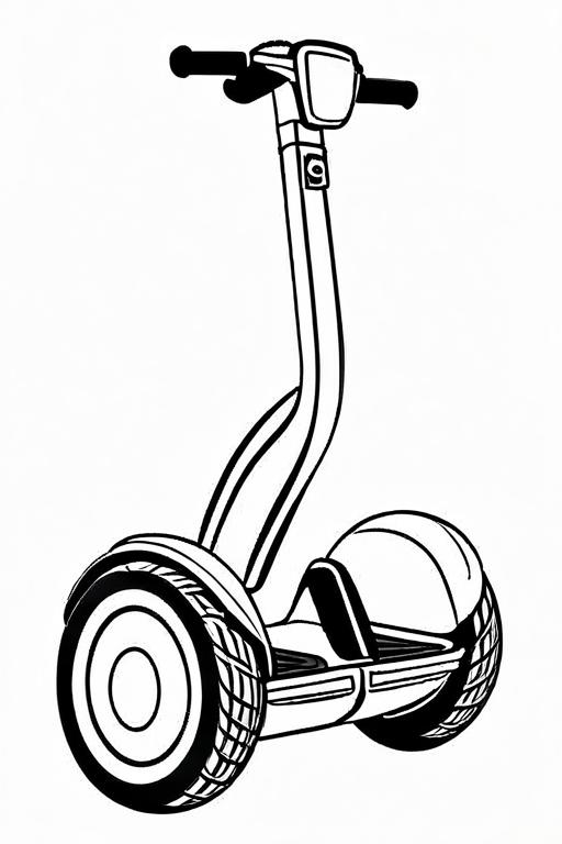 Segway Coloring Page 9 for Kids