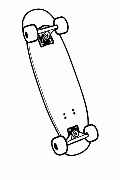 Skateboard Coloring Page 13 for Kids