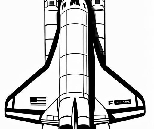 Space Coloring Page 1 for Kids