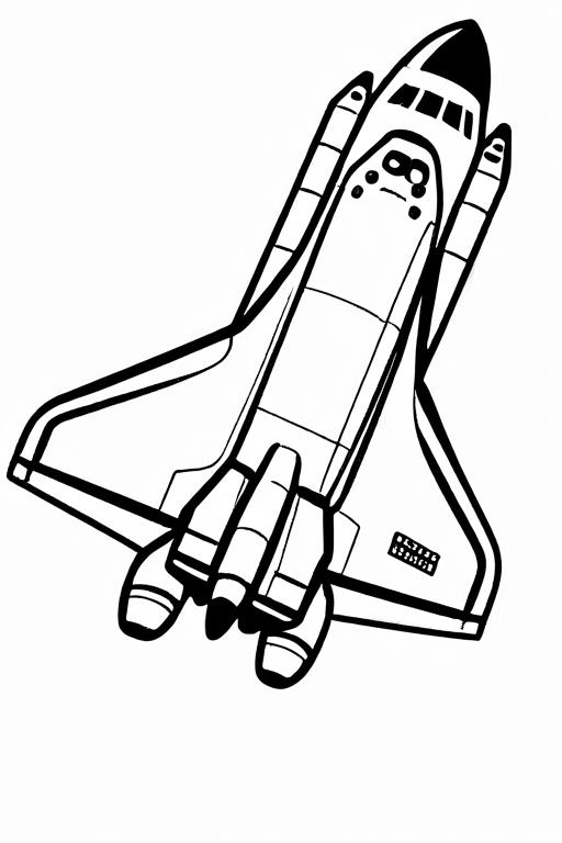 Space Coloring Page 10 for Kids