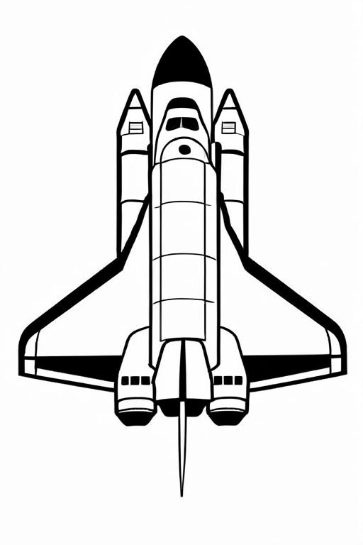 Space Coloring Page 2 for Kids