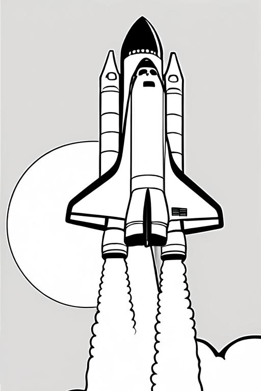 Space Coloring Page 20 for Kids