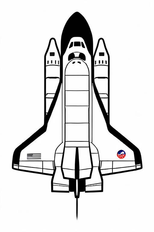 Space Coloring Page 34 for Kids